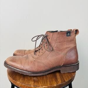 7 For All Nanking Brown Leather Lace Up Boots Men’s Size 11.5